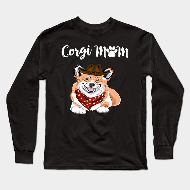 Corgi Mom (270) Long Sleeve T-Shirt by Drakes